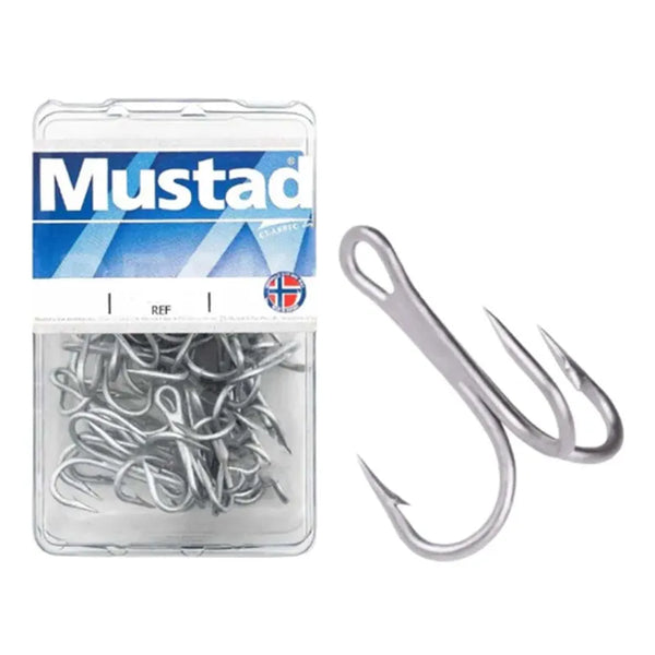 Garatéia Mustad 3X 7794-DS Tamanho 1 Cartela com 10 Peças