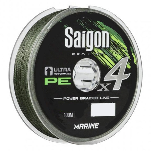 Linha Multifilamento de Pesca Saigon Pro Line 4x 0,24mm 30lbs 100M