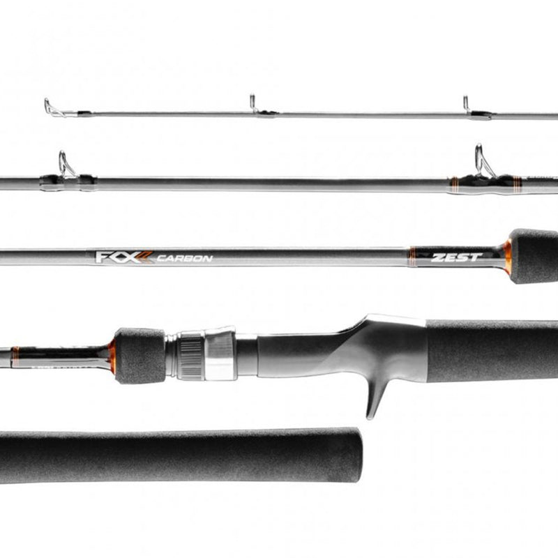 Vara de Pesca Zest Fox Carbon FXC-C601M 1,83m 8-17lb para Carretilha Inteiriça